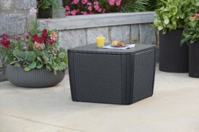 Стол-сундук Лузон Плюс (Luzon Plus Flat Wicker), графит в Камышлове - kamyshlov.ok-mebel.com | фото