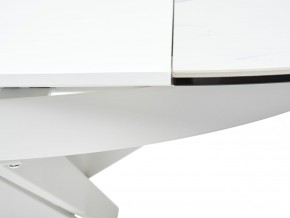 Стол TRENTO 120 HIGH GLOSS STATUARIO Белый мрамор глянцевый, керамика/ белый каркас, ®DISAUR в Камышлове - kamyshlov.ok-mebel.com | фото 10