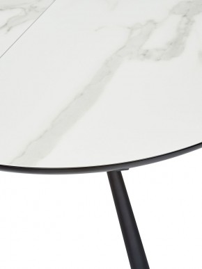 Стол VOLAND BIANCO TL-45 испанская керамика/ BLACK "белый мрамор" М-City в Камышлове - kamyshlov.ok-mebel.com | фото 2