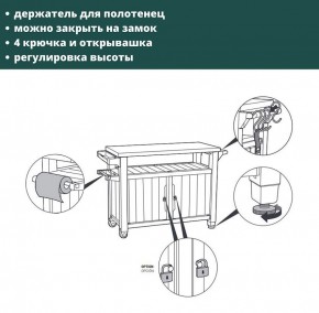 Столик для барбекю 207 Л (Unity XL 207L) в Камышлове - kamyshlov.ok-mebel.com | фото 8