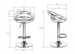 Стул барный DOBRIN DISCO LM-1010 (белый) в Камышлове - kamyshlov.ok-mebel.com | фото 2