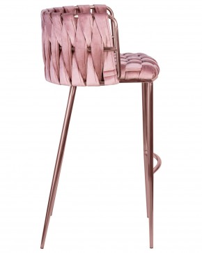 Стул барный DOBRIN EMMA ROSE GOLD, розовый велюр (VF-10) в Камышлове - kamyshlov.ok-mebel.com | фото 3