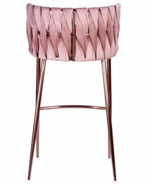 Стул барный DOBRIN EMMA ROSE GOLD, розовый велюр (VF-10) в Камышлове - kamyshlov.ok-mebel.com | фото 5