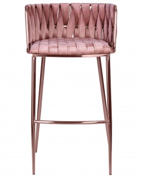 Стул барный DOBRIN EMMA ROSE GOLD, розовый велюр (VF-10) в Камышлове - kamyshlov.ok-mebel.com | фото 6