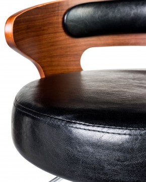 Стул барный DOBRIN FRED BLACK, коричневое дерево, чёрный в Камышлове - kamyshlov.ok-mebel.com | фото 6