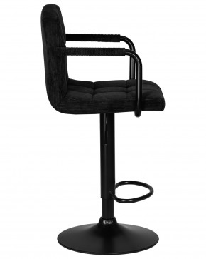 Стул барный DOBRIN KRUGER ARM BLACK, черный вельвет (LAR-E2041-52) в Камышлове - kamyshlov.ok-mebel.com | фото 3