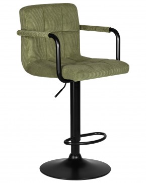 Стул барный DOBRIN KRUGER ARM BLACK, зеленый вельвет (LAR-E2041-7) в Камышлове - kamyshlov.ok-mebel.com | фото 2