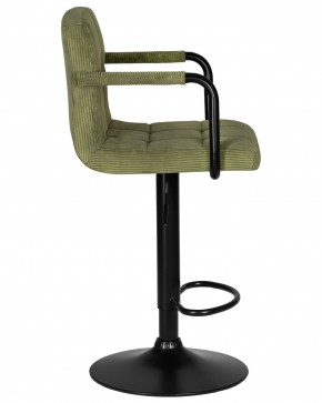 Стул барный DOBRIN KRUGER ARM BLACK, зеленый вельвет (LAR-E2041-7) в Камышлове - kamyshlov.ok-mebel.com | фото 3