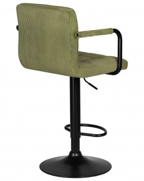 Стул барный DOBRIN KRUGER ARM BLACK, зеленый вельвет (LAR-E2041-7) в Камышлове - kamyshlov.ok-mebel.com | фото 4