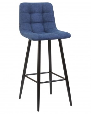 Стул барный DOBRIN NICOLE, черные матовые ножки, синяя ткань (UF860-14B) в Камышлове - kamyshlov.ok-mebel.com | фото