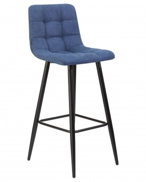 Стул барный DOBRIN NICOLE, черные матовые ножки, синяя ткань (UF860-14B) в Камышлове - kamyshlov.ok-mebel.com | фото 2