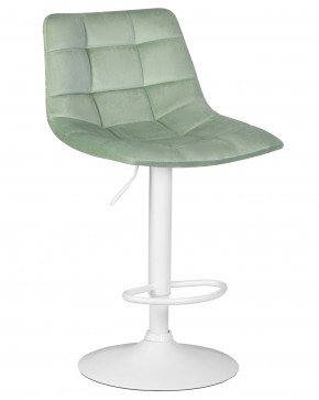 Стул барный DOBRIN TAILOR WHITE, пудрово-мятный велюр (MJ9-87) в Камышлове - kamyshlov.ok-mebel.com | фото