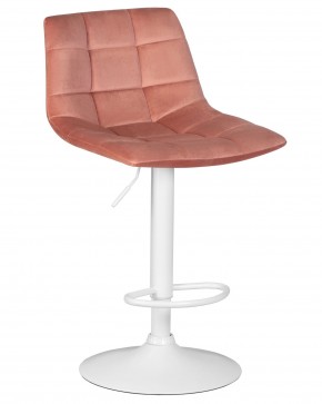 Стул барный DOBRIN TAILOR WHITE, пудрово-розовый велюр (MJ9-32) в Камышлове - kamyshlov.ok-mebel.com | фото