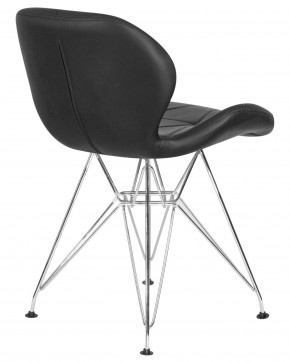 Стул обеденный DOBRIN BUTTERFLY CHROME, ножки хром, цвет чёрный в Камышлове - kamyshlov.ok-mebel.com | фото 4
