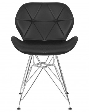 Стул обеденный DOBRIN BUTTERFLY CHROME, ножки хром, цвет чёрный в Камышлове - kamyshlov.ok-mebel.com | фото 7