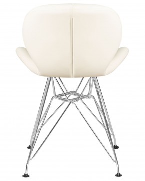 Стул обеденный DOBRIN BUTTERFLY CHROME, ножки хром, цвет кремовый в Камышлове - kamyshlov.ok-mebel.com | фото 5