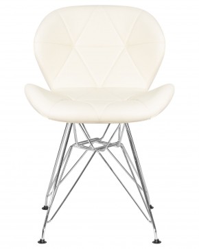 Стул обеденный DOBRIN BUTTERFLY CHROME, ножки хром, цвет кремовый в Камышлове - kamyshlov.ok-mebel.com | фото 6