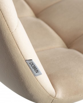 Стул обеденный DOBRIN CHILLY, Бежевый Holland 07, основание белое в Камышлове - kamyshlov.ok-mebel.com | фото 10