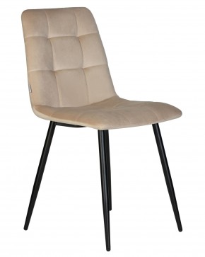 Стул обеденный DOBRIN CHILLY, Бежевый Holland 07, основание черный в Камышлове - kamyshlov.ok-mebel.com | фото 3