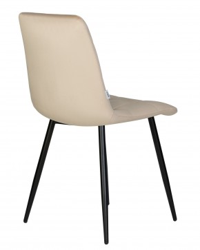 Стул обеденный DOBRIN CHILLY, Бежевый Holland 07, основание черный в Камышлове - kamyshlov.ok-mebel.com | фото 5