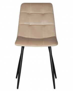 Стул обеденный DOBRIN CHILLY, Бежевый Holland 07, основание черный в Камышлове - kamyshlov.ok-mebel.com | фото 7