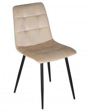 Стул обеденный DOBRIN CHILLY, Бежевый Holland 07, основание черный в Камышлове - kamyshlov.ok-mebel.com | фото 8