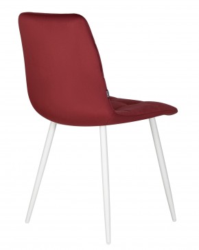 Стул обеденный DOBRIN CHILLY, Бордовый Holland 47, основание белое в Камышлове - kamyshlov.ok-mebel.com | фото 5