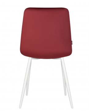 Стул обеденный DOBRIN CHILLY, Бордовый Holland 47, основание белое в Камышлове - kamyshlov.ok-mebel.com | фото 6
