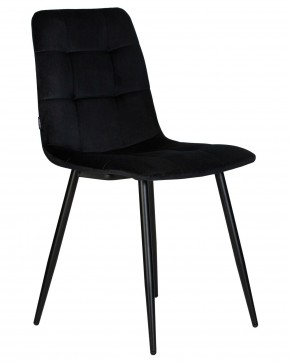Стул обеденный DOBRIN CHILLY, Черный Holland 75, основание черное в Камышлове - kamyshlov.ok-mebel.com | фото 3