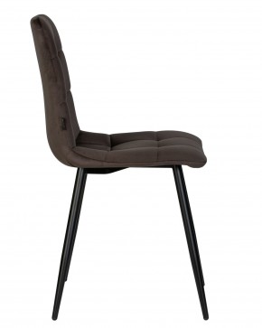 Стул обеденный DOBRIN CHILLY, Эспрессо Holland 74, основание черное в Камышлове - kamyshlov.ok-mebel.com | фото 4