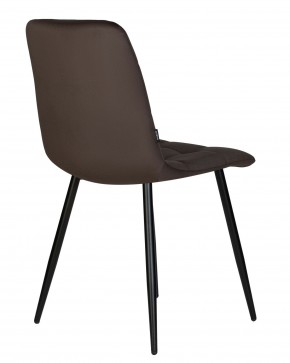 Стул обеденный DOBRIN CHILLY, Эспрессо Holland 74, основание черное в Камышлове - kamyshlov.ok-mebel.com | фото 5