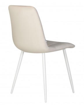 Стул обеденный DOBRIN CHILLY, Кремовый Holland 05, основание белое в Камышлове - kamyshlov.ok-mebel.com | фото 5