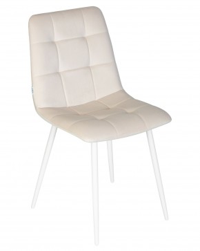 Стул обеденный DOBRIN CHILLY, Кремовый Holland 05, основание белое в Камышлове - kamyshlov.ok-mebel.com | фото 8