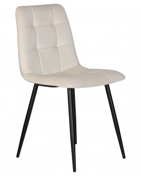 Стул обеденный DOBRIN CHILLY, Кремовый Holland 05, основание черное в Камышлове - kamyshlov.ok-mebel.com | фото 3