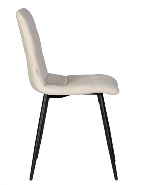 Стул обеденный DOBRIN CHILLY, Кремовый Holland 05, основание черное в Камышлове - kamyshlov.ok-mebel.com | фото 4