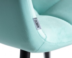 Стул обеденный DOBRIN CHILLY, Мятный Holland 50, основание черное в Камышлове - kamyshlov.ok-mebel.com | фото 10
