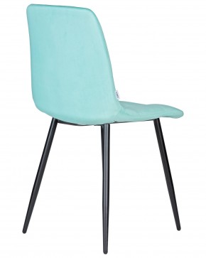 Стул обеденный DOBRIN CHILLY, Мятный Holland 50, основание черное в Камышлове - kamyshlov.ok-mebel.com | фото 4