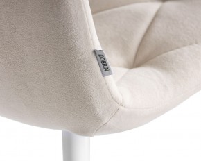 Стул обеденный DOBRIN CHILLY ROMBO, Бежевый Simple 44, основание белое в Камышлове - kamyshlov.ok-mebel.com | фото 10