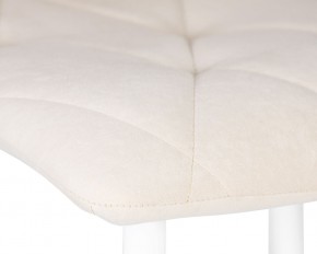 Стул обеденный DOBRIN CHILLY ROMBO, Бежевый Simple 44, основание белое в Камышлове - kamyshlov.ok-mebel.com | фото 7