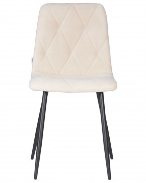 Стул обеденный DOBRIN CHILLY ROMBO, Бежевый Simple 44, основание черный в Камышлове - kamyshlov.ok-mebel.com | фото 6