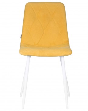 Стул обеденный DOBRIN CHILLY ROMBO, Горчичный Simple 15, основание белый в Камышлове - kamyshlov.ok-mebel.com | фото 7