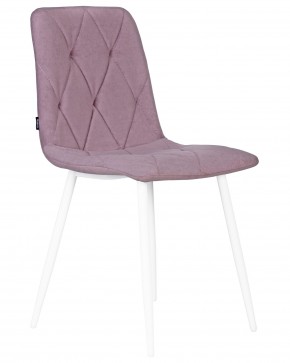 Стул обеденный DOBRIN CHILLY ROMBO, Лавандовый Simple 48, основание белый в Камышлове - kamyshlov.ok-mebel.com | фото 2