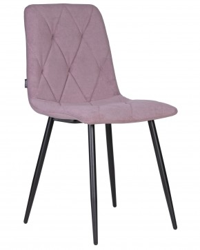 Стул обеденный DOBRIN CHILLY ROMBO, Лавандовый Simple 48, основание черное в Камышлове - kamyshlov.ok-mebel.com | фото