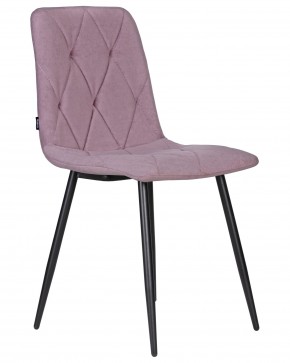 Стул обеденный DOBRIN CHILLY ROMBO, Лавандовый Simple 48, основание черное в Камышлове - kamyshlov.ok-mebel.com | фото 2