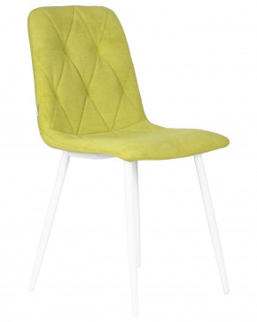 Стул обеденный DOBRIN CHILLY ROMBO, Лайм Simple 14, основание белый в Камышлове - kamyshlov.ok-mebel.com | фото 2