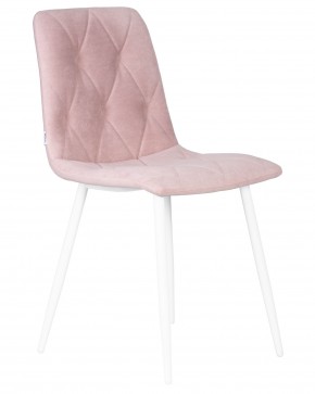 Стул обеденный DOBRIN CHILLY ROMBO, Розовый Simple 03, основание белый в Камышлове - kamyshlov.ok-mebel.com | фото 2