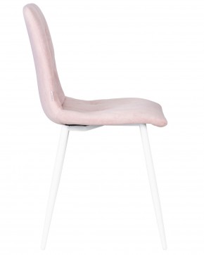 Стул обеденный DOBRIN CHILLY ROMBO, Розовый Simple 03, основание белый в Камышлове - kamyshlov.ok-mebel.com | фото 3