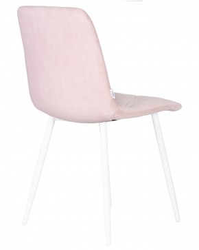 Стул обеденный DOBRIN CHILLY ROMBO, Розовый Simple 03, основание белый в Камышлове - kamyshlov.ok-mebel.com | фото 4
