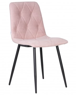 Стул обеденный DOBRIN CHILLY ROMBO, Розовый Simple 03, основание черное в Камышлове - kamyshlov.ok-mebel.com | фото