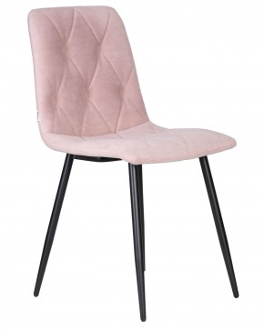 Стул обеденный DOBRIN CHILLY ROMBO, Розовый Simple 03, основание черное в Камышлове - kamyshlov.ok-mebel.com | фото 2